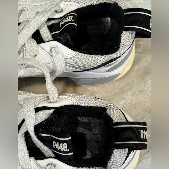 Women’s P448 Luke white glitzy chunky sneakers- Size 37 - Picture 5 of 13